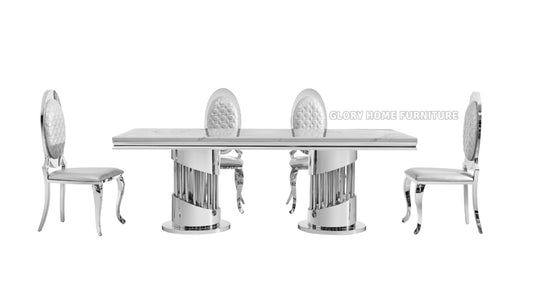 Empire Silver Dining Tables - Royal Living Furniture
