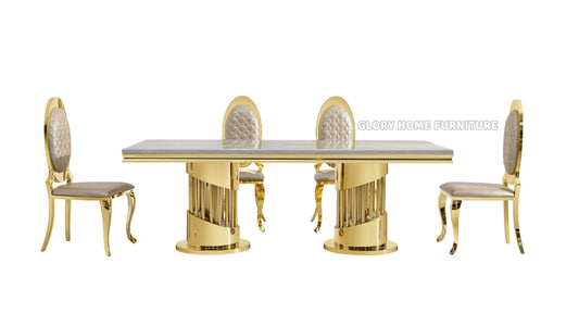 Empire Gold Dining Tables - Royal Living Furniture