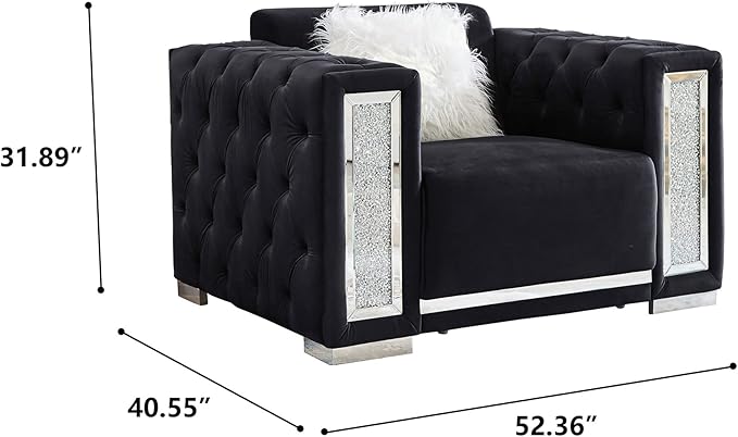 Acme Black Sofa Set