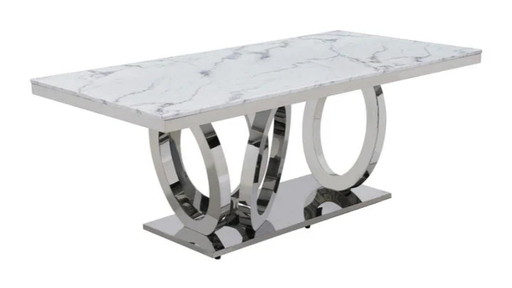 Dinning Table Silver - 935/980 - Royal Living Furniture