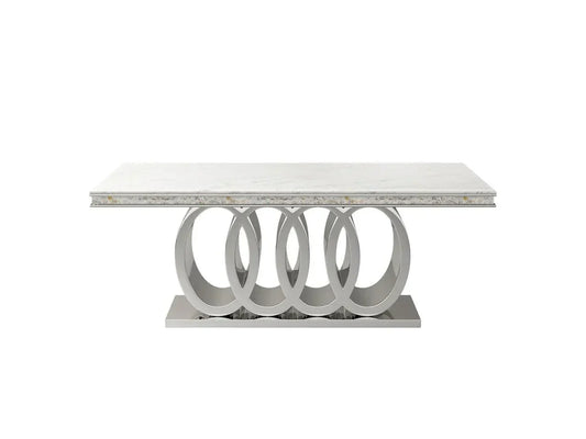 Audi Marble Dining Set - Royal Living Furniture