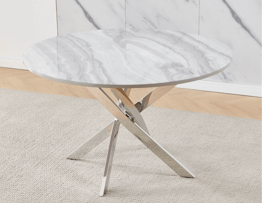 Granite Round Dining Table Set - Royal Living Furniture