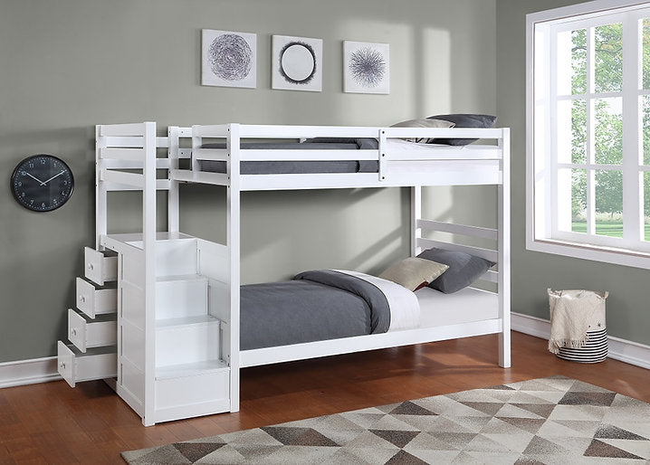 Bunk Bed White - B 1892 EK - Royal Living Furniture
