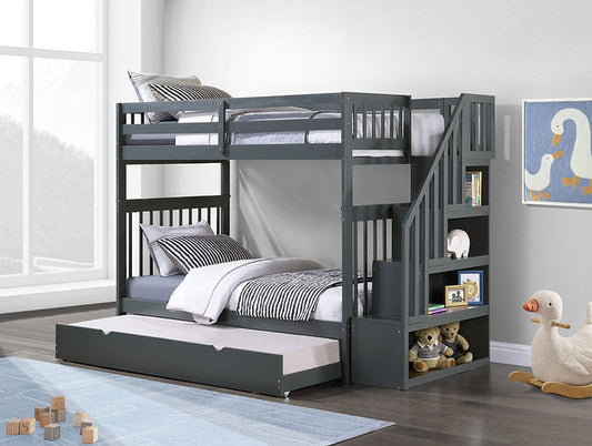 Bunk Bed Grey-B 1846 - Royal Living Furniture