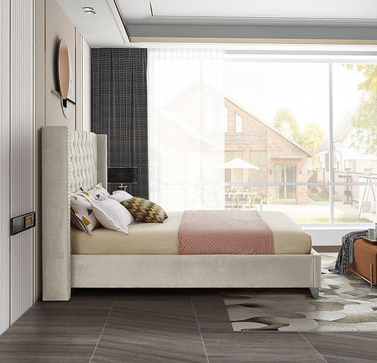 Bed Creme Beige-IF 5892 - Royal Living Furniture