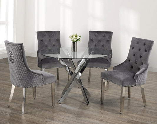 Dining Set - T 1447 - C 1250 - Royal Living Furniture