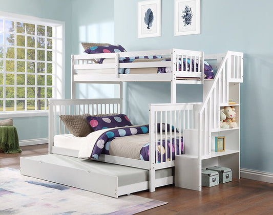 Bunk Bed White-B 1852 - Royal Living Furniture