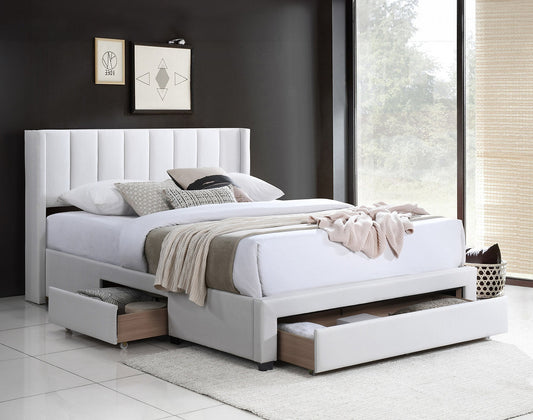 Bed Creme-IF 5331 - Royal Living Furniture