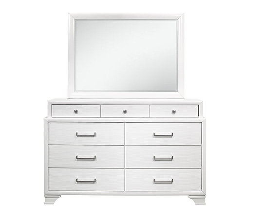 Jordyn (White) Dresser & Mirror - Royal Living Furniture