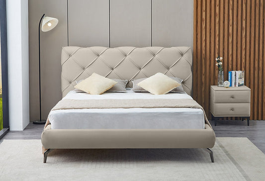 Bed Creme Beige-IF 5945 - Royal Living Furniture