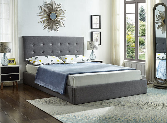Bed Grey-IF 5445 - Royal Living Furniture