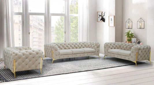 Maderno Velvet Sofa Set - Royal Living Furniture