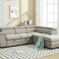 Sectional Sofa with Adjustable Headrest and Storage Ottoman - 8806 - Royal Living Furniture