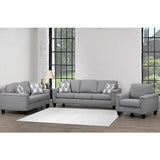 Durant Grey - 3-Piece Fabric Sofa Set - 4414 - Royal Living Furniture