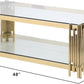 Ethan - Clear Glass Coffee Table - Royal Living Furniture