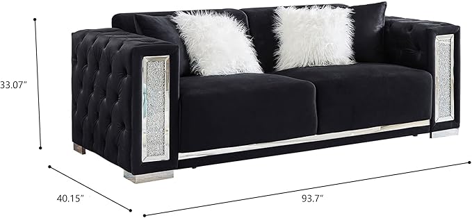 Acme Black Sofa Set