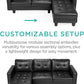 Lina Sectional Sofa with Ottoman - Royal Living Furniture