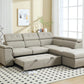 Sectional Sofa with Adjustable Headrest and Storage Ottoman - 8806 - Royal Living Furniture