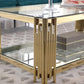Ethan - Clear Glass Coffee Table - Royal Living Furniture