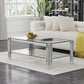 Ethan - Clear Glass Coffee Table - Royal Living Furniture