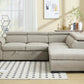 Sectional Sofa with Adjustable Headrest and Storage Ottoman - 8806 - Royal Living Furniture