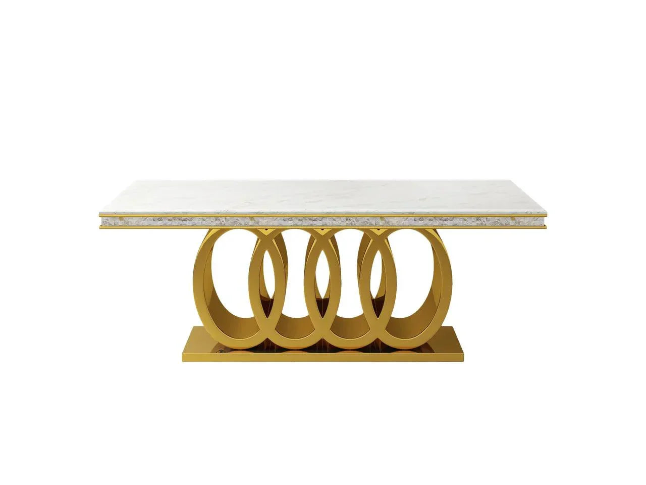 Audi Marble Dining Set - Royal Living Furniture