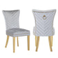 Eva - Gold Dining Chairs - Royal Living Furniture