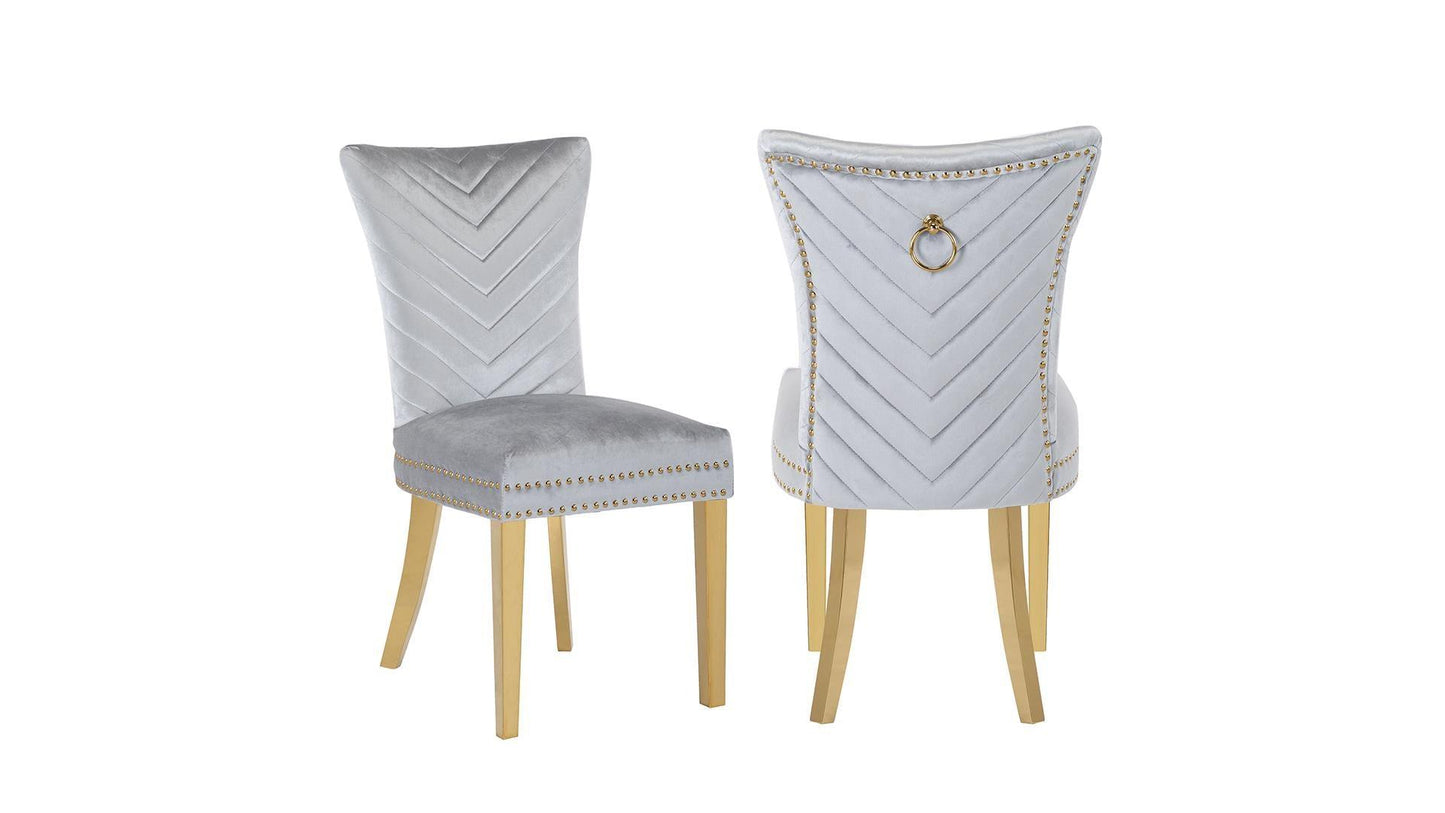 Eva - Gold Dining Chairs - Royal Living Furniture