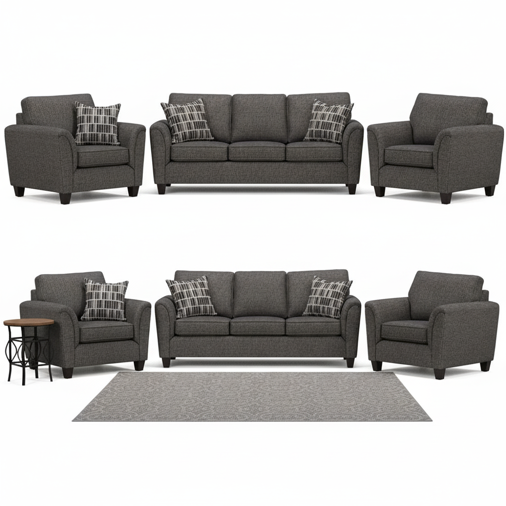 Concan Fabric Sofa Set - 4328 - Royal Living Furniture
