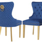 SIMBA FABRIC CHAIRS WITH GOLD LEGS - Royal Living Furniture