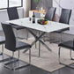 Modern 7-Piece Marble Look Dining Set - Royal Living Furniture