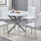 Modern 5-Piece Marble Look Dining Set - T1445 - Royal Living Furniture