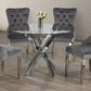 Modern Glass Dining Set - T1447 - Royal Living Furniture
