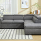 Sectional Sofa with Adjustable Headrest and Storage Ottoman - 8806 - Royal Living Furniture