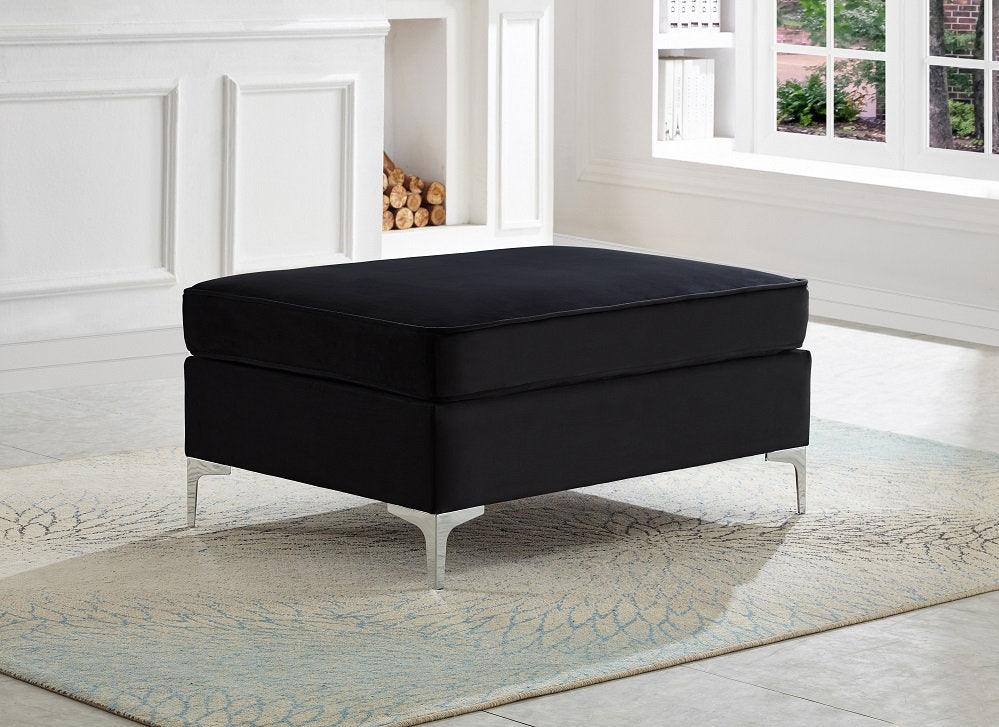 Elegant Velvet Ottoman - IF-9281-9283-9285 - Royal Living Furniture