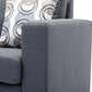 Sectional W/Reversible Chaise Grey Fabric - IF 9325 - Royal Living Furniture