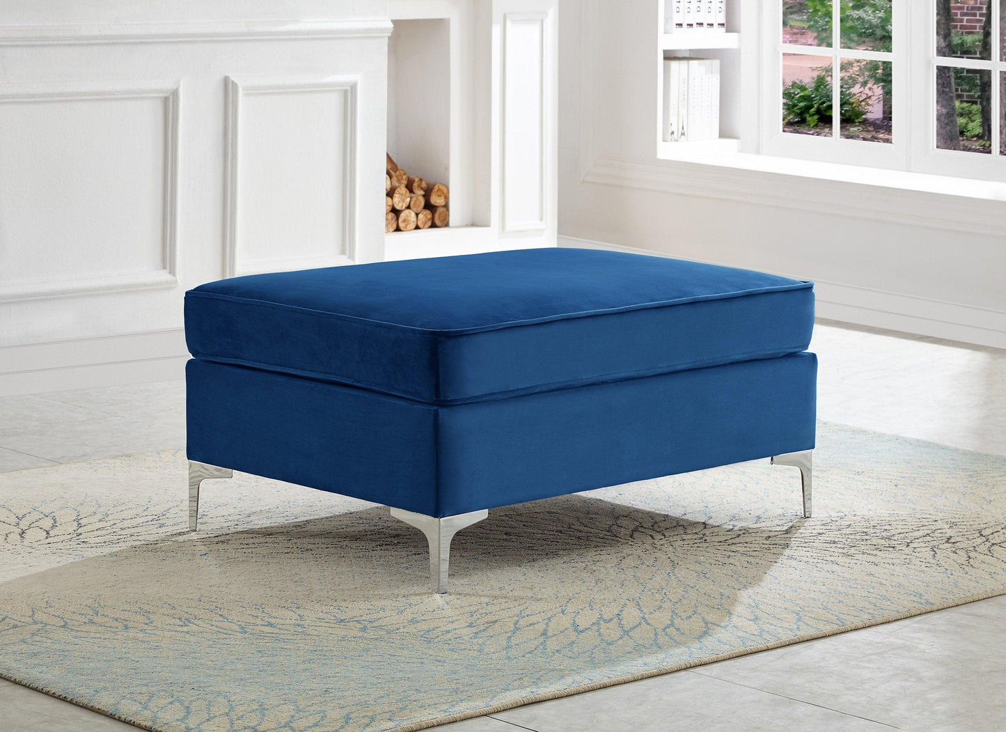 Elegant Velvet Ottoman - IF-9281-9283-9285 - Royal Living Furniture