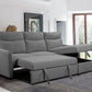 Sofabed Sectional W/Reversible Chaise Grey Fabric - IF 9027 - Royal Living Furniture