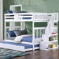 Bunk Bed White-B 1857 - Royal Living Furniture