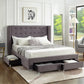 Refined Storage Bed Grey-IF 5320 - Royal Living Furniture