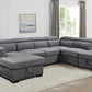 LHF Sofabed Sectional - IF 9090 - Royal Living Furniture