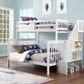 Bunk Bed White-B 1852 - Royal Living Furniture