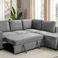 RHF Sofabed Sectional Grey Fabric - IF 9035 - Royal Living Furniture