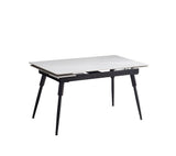 Extension Table - White Sintered Stone Marble T 1818 - Royal Living Furniture