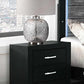 Reid-Black Night Stand - Royal Living Furniture