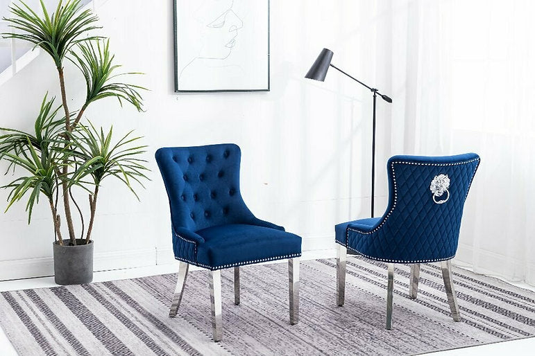 Chair Blue - C 1252 - Royal Living Furniture