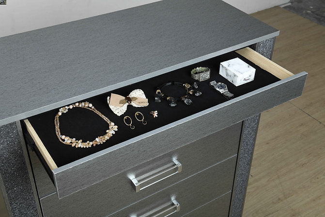 Logan-Silver Bedroom Set - Royal Living Furniture