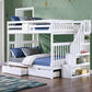 Bunk Bed White-B 1857 - Royal Living Furniture