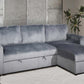 Sofabed Sectional W/Reversible Chaise Grey Fabric - IF 9025 - Royal Living Furniture