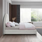 Rich Cream Bouclé Fabric Bed-IF 5205 - Royal Living Furniture